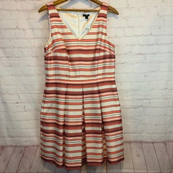 Ann Taylor Striped Skater Dress - Picture 1 of 3